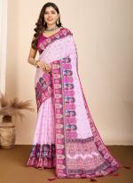 Muslin Cotton Purple Daily Wear Printed Saree